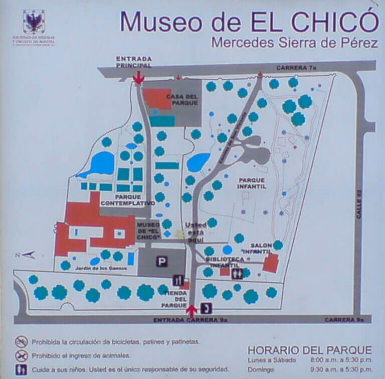 plan du musée de El Chico