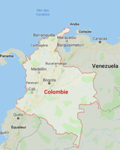 carte de la Colombie