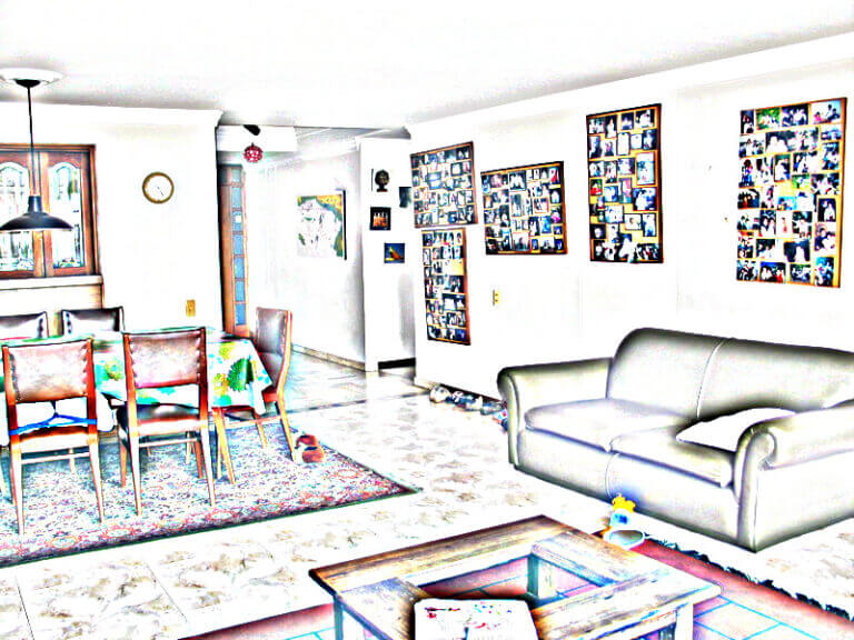Intérieur d'un appartement.