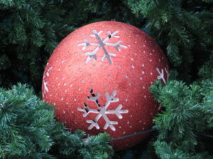 Grosse boule de Noël.