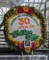 Décoration de fleurs pour le métro.