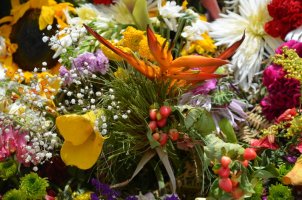 Décorations de fleurs.