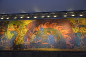 Peinture sur un mur.