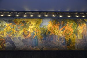 Peinture sur un mur.