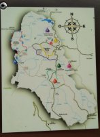 Carte du parc Arvi à Medellin.