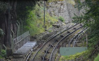 Rails de funiculaire.