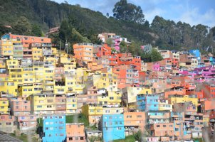 Maisons colorées.
