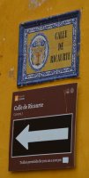 Plaque de rue.