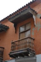 Balcon en bois.