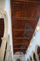 Haut de l'intérieur d'une église.