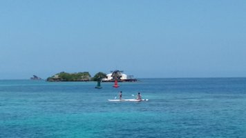Carole et Paola en paddle.